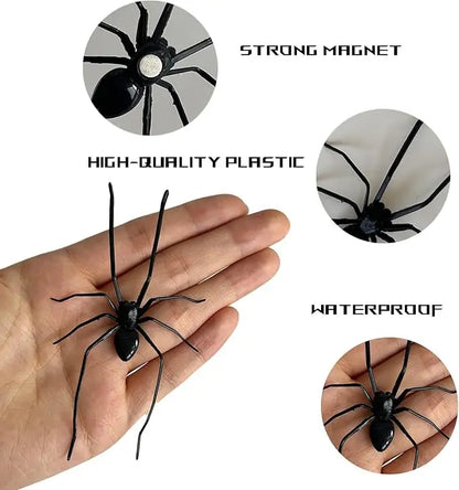 ✨5-Pack Funny Magnetic Spider Car Decor, Removable Magnet for Cars & Trucks ✅