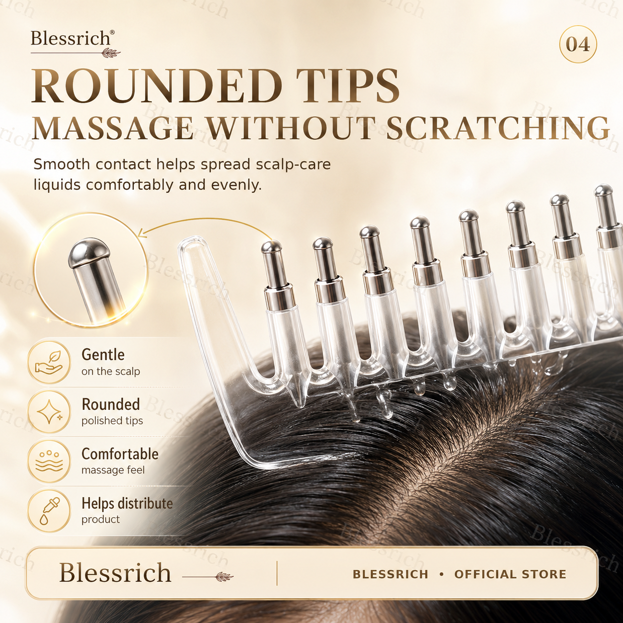 🎁💥Last Day Special! — Limited-Time 50% Off!! ⏰💕🌟 Scalp Serum Application Comb