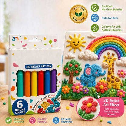 3D Relief Art Pen – Turn Flat Drawings Into Touchable 3D Art🪄