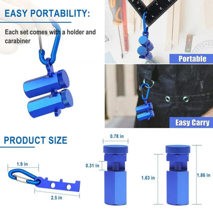 ✨HOT SALE 49% OFF - Tall Stair Gauges for Framing Square – Hexagonal Stable Lock with Holder & Hook for Carpentry & Circular Saw