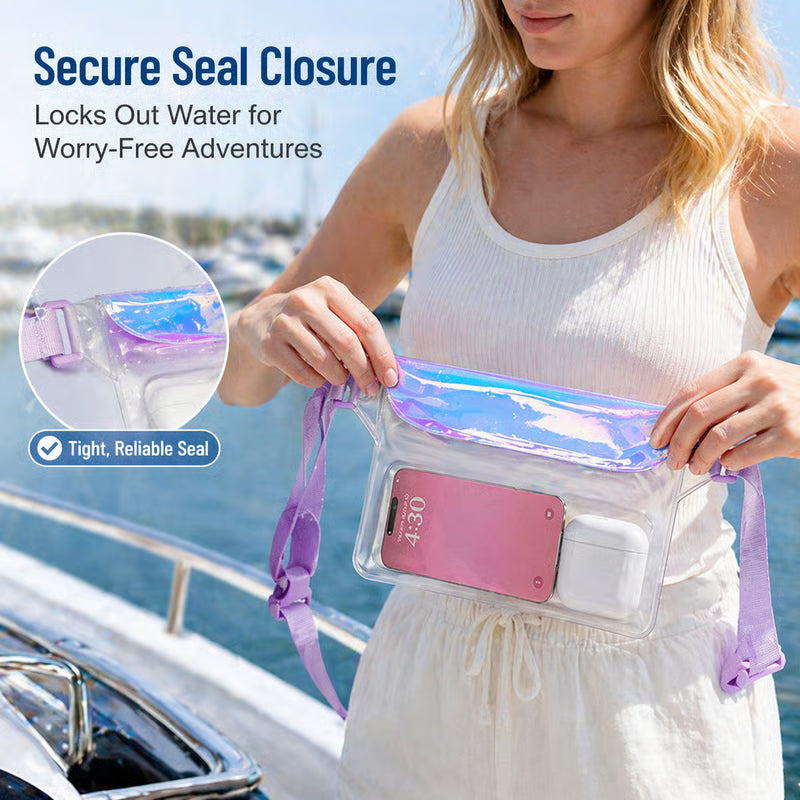 🌊 Clear Waterproof Fanny Pack 2-Pack –Secure, and Ready for All Your Water Activities