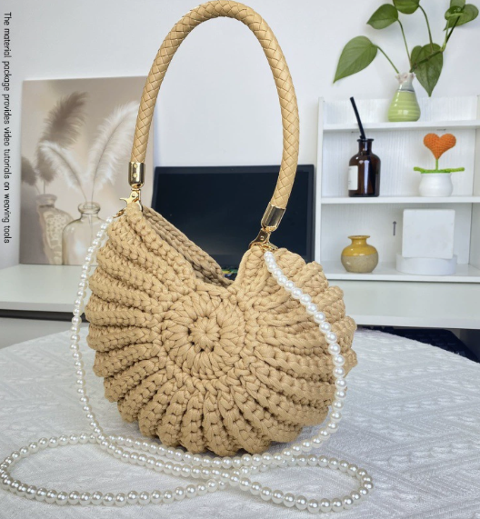 Nautilus shell crossbody bag