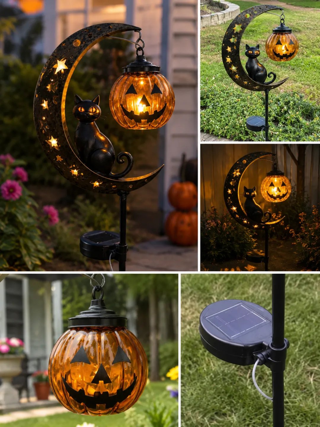 🎃Halloween Early Bird Special Sale 60% OFF🐱Pumpkin Moon Garden Stake Light