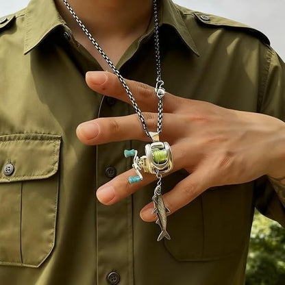 Reel in Style: Miniature Fishing Reel Jewelry Set | A Unique Gift for Anglers