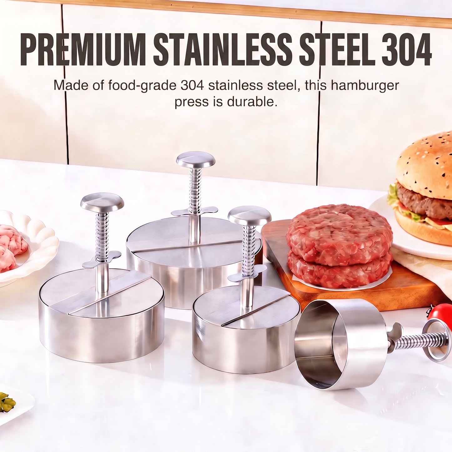 🍔 Stainless Steel Burger Press | How to Easily Make Perfect, Even Burger Patties