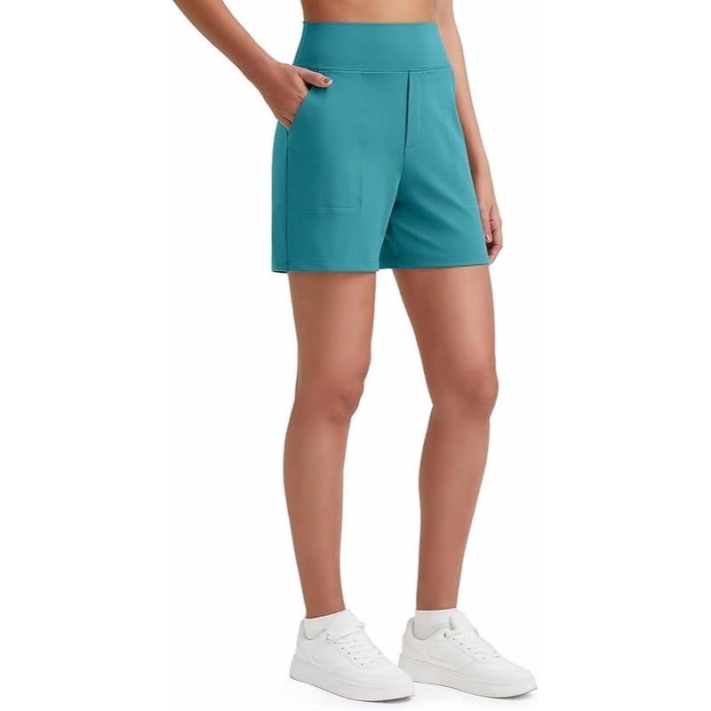 🏋️‍♀️🏃‍♀️Women’s High-Waist Athletic Shorts – Running & Yoga Summer Shorts with Pockets(🔥Buy 2 Get EXTRA  10% OFF)