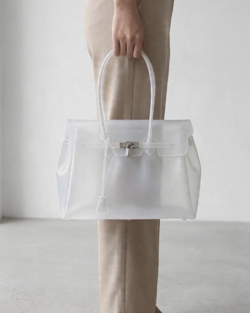 👜Women Transparent Jelly Shoulder Bag, Lightweight Clear Crossbody Tote for Beach, Travel & Daily Summer Use 🏖️