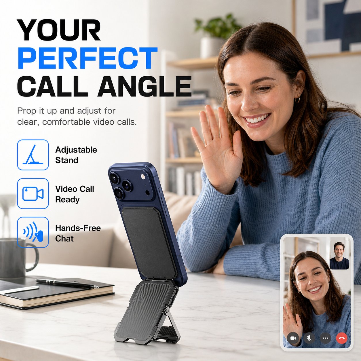Magnetic Wallet with Stand