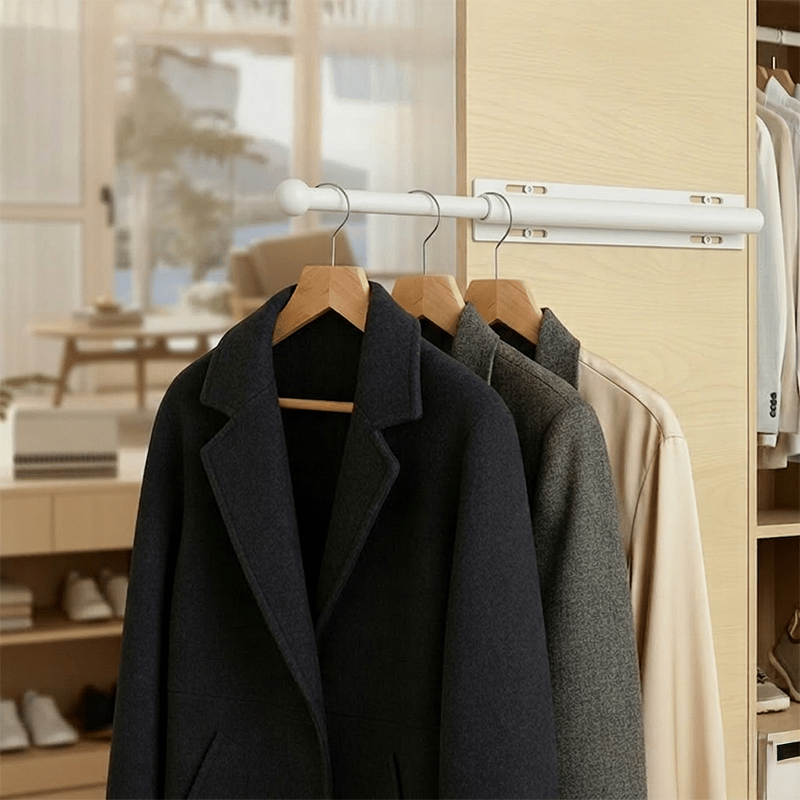 2026🗄️Valet Rod for Closet Pull Out