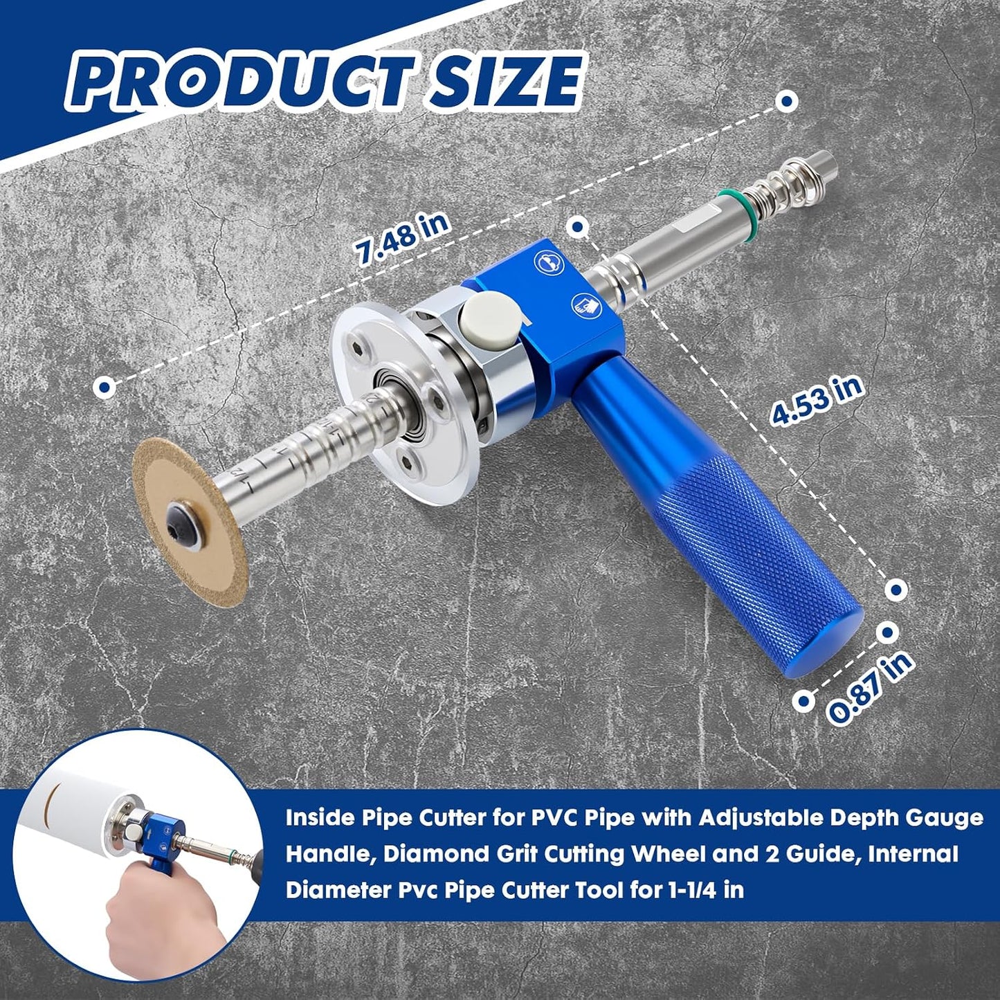 ⚙️ 1-1/4" PVC Inside Pipe Cutter | Precision Internal Pipe Cutting Tool