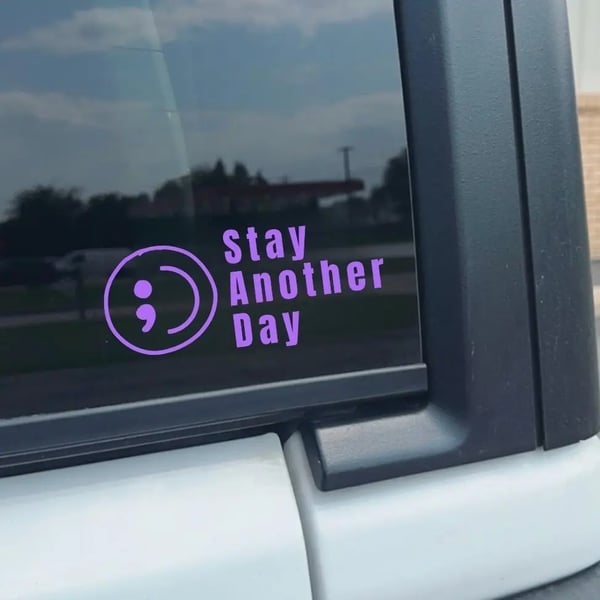 🔥LAST DAY 50% OFF - 🎗️Share Pack❤️ SAD Mental Health Awareness Car Decal (Set of 3)