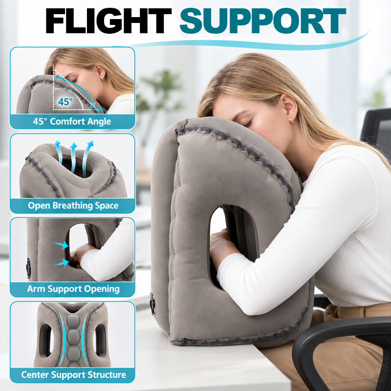 ✈️ Inflatable Airplane Sleep Pillow – Sleep Better on Every Flight😴