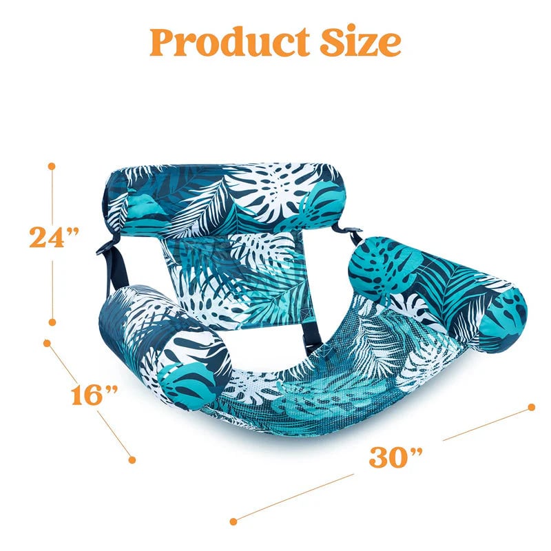 🏖️Thick Inflatable Pool Float Lounger - Portable Inflatable Pool Chair for Adults