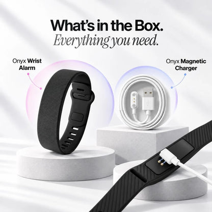 Silent Vibration Alarm Wristband with 3 Alarms & 14 Day Battery