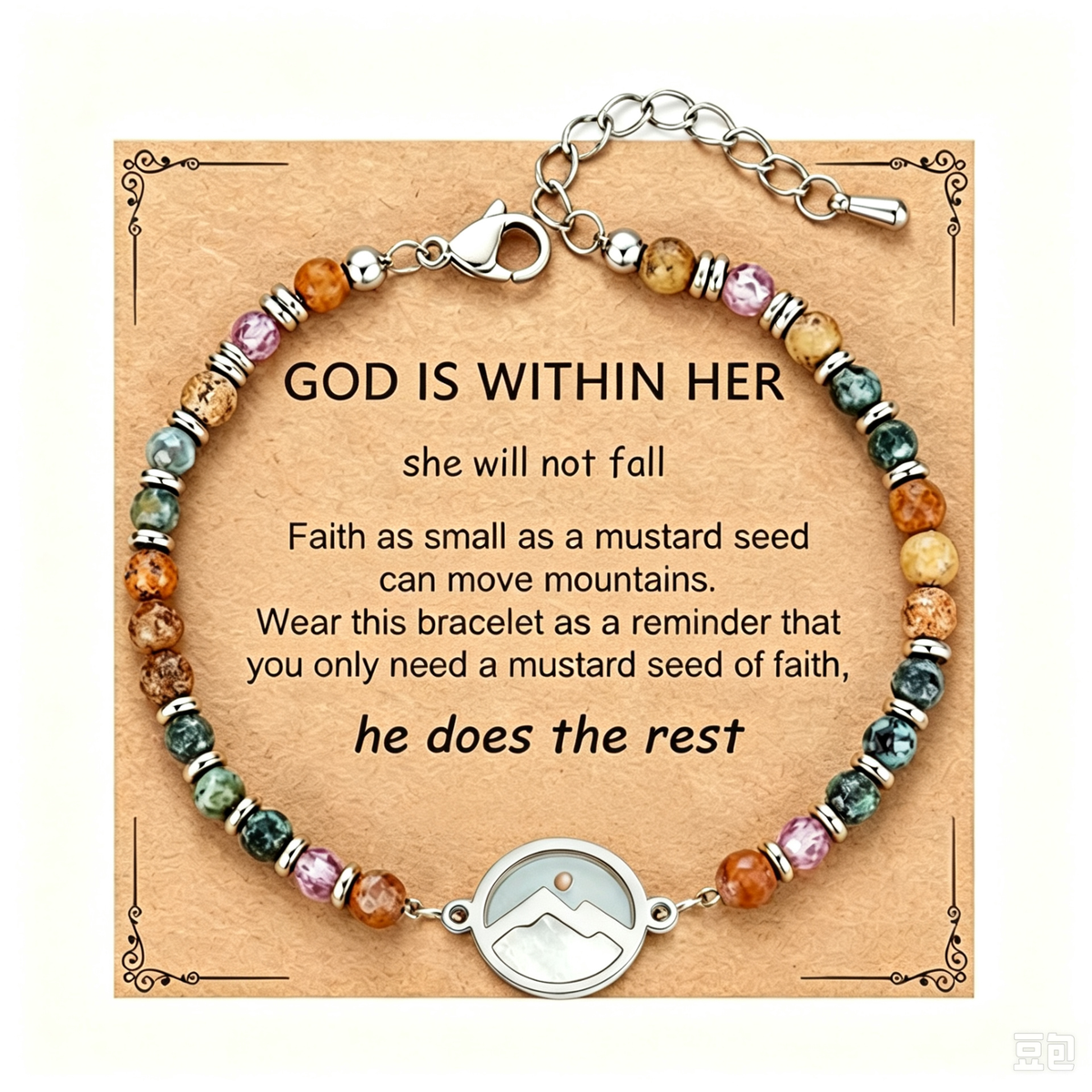 ✝️ Mustard Seed Faith Bracelet – Matthew 17:20 Inspirational Christian Bracelet