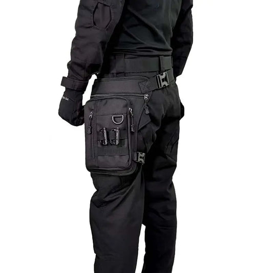 Motorcycle Leg Bag, 17 Inch Multi-Pocket Utility Hip Pack