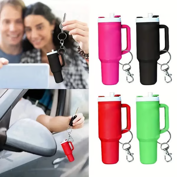 🔥 SPECIAL HOT SALE 🔥 Cute Mini Tumbler Ornament Keychain 💸