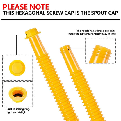 🔥HOT SALE🔥 Universal Gas Can Spout Replacement Kit — Flexible Leak-Proof Nozzle, Fits 1–10 Gal Cans