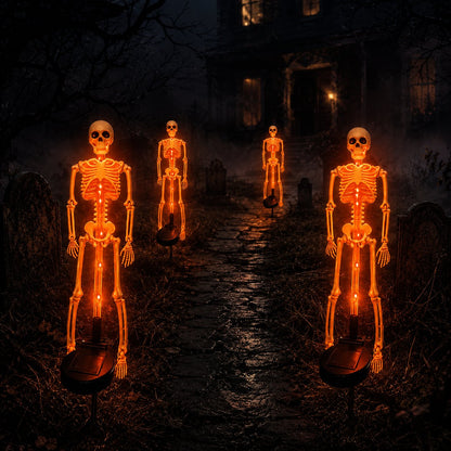 🔥HOT SALE🔥💀 Solar Skeleton Yard Stake