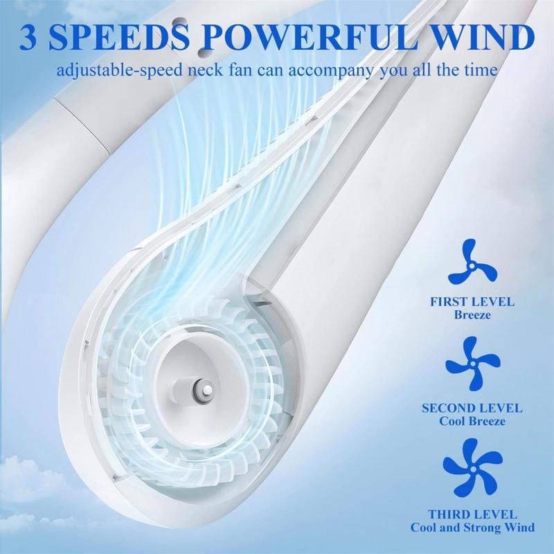 NeckFanTM – Wearable Neck Fan | Soft Airflow | Outdoor & Travel Cooling