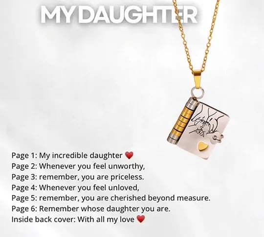 🔥HOT SALE🔥For Granddaughter and daughter - The Most Beautiful Chapter Book Necklace
