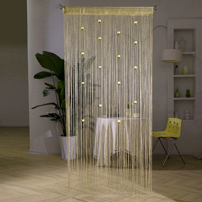 🌹🚪Sparkling Rose Flower String Curtain(2m/78.74" high x 1m/39.3" wide)
