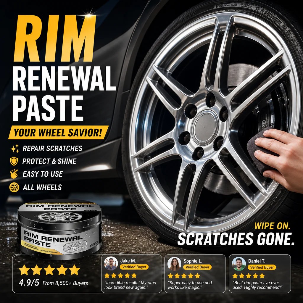 💞50K+ SOLD!✨✨ All-in-One Wheel Restoration Paste – Scratch Removal, Molecular Bonding, Safe for All Alloys 💎