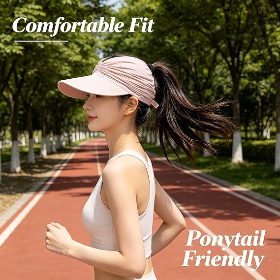 Sun Visor Ponytail Hat