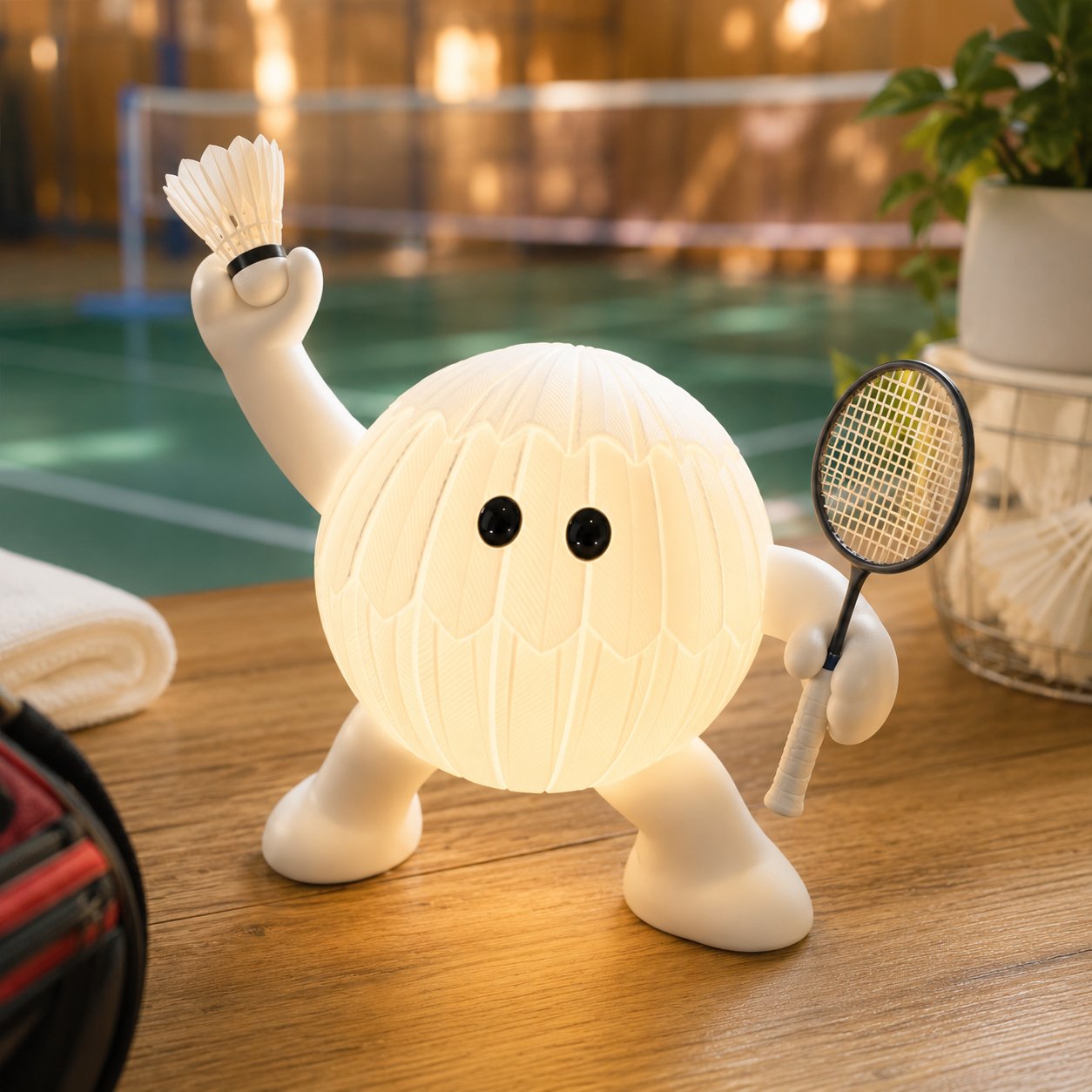 🏆 All-Star Sports Night Light Buddy | Cute LED Lamp for Bedrooms, Desks & Trophy Shelves