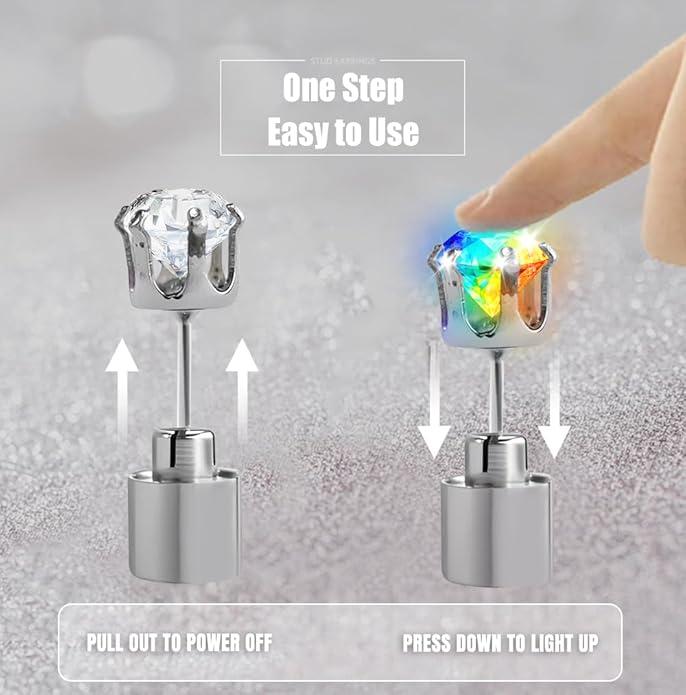 ✨LED Earrings, Light Up Stud Earrings