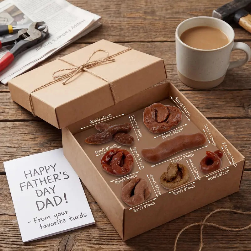 7PCS Realistic Fake Poop Prank Set – Hilarious Gag Gift for Parties & Office