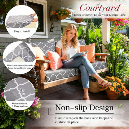 💗LAST DAY SALE 50% OFF⚡50K+ SOLD💕Patio Sofa Cushion Cover – Stretch, Water-Resistant ✨