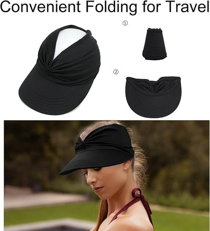 Sun Visor Ponytail Hat