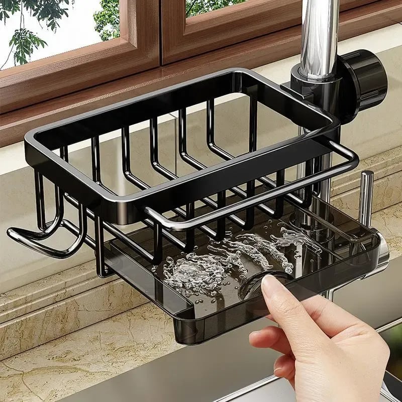 🚰Sink Organizer Rack for Kitchen and Bathroom,Scrubbers, Soap,Brush