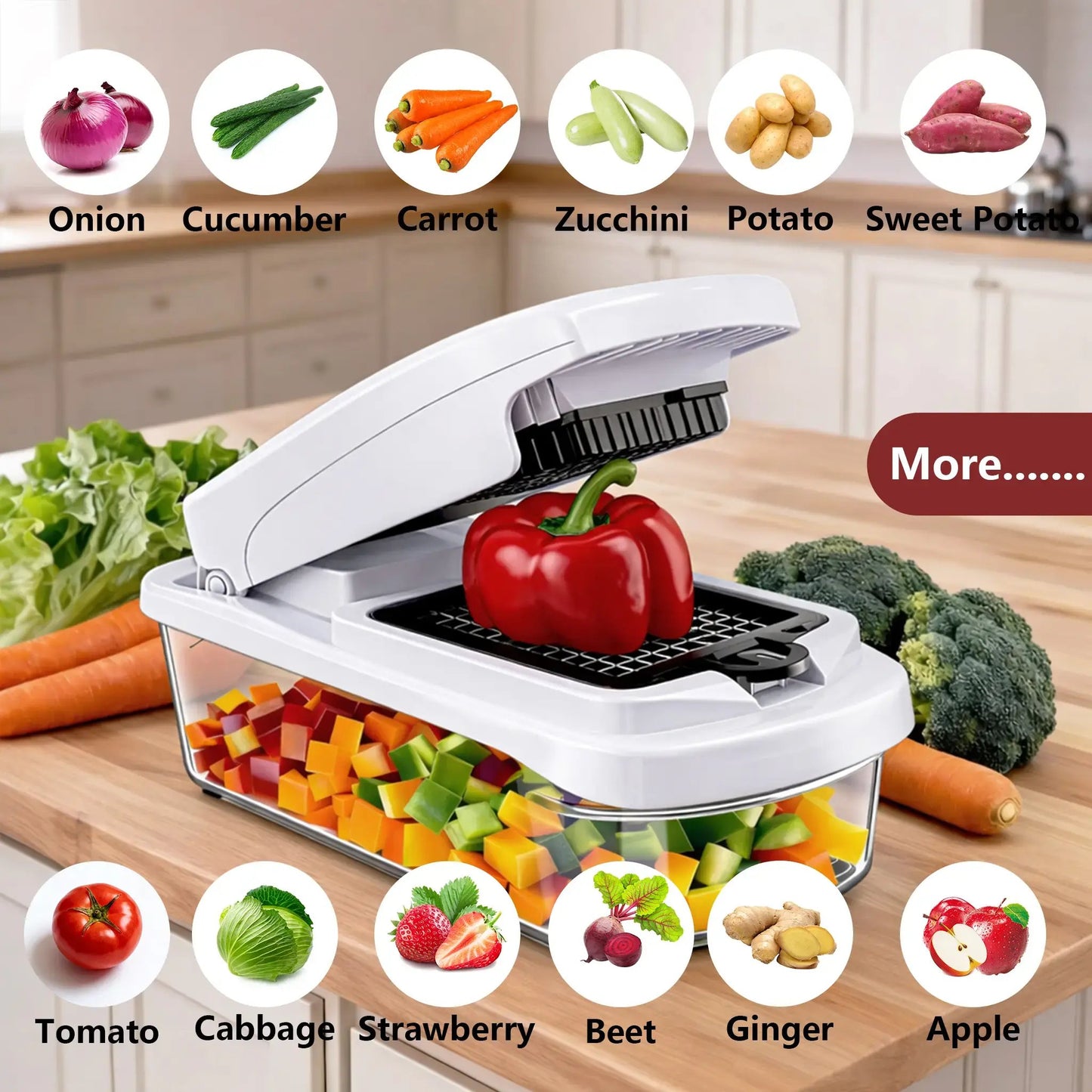 🔥#1 Bestseller - Sconto del 49%丨Compact vegetable cutter