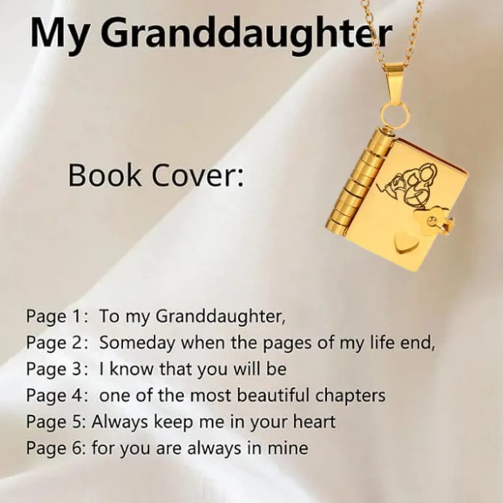 🔥HOT SALE🔥For Granddaughter and daughter - The Most Beautiful Chapter Book Necklace