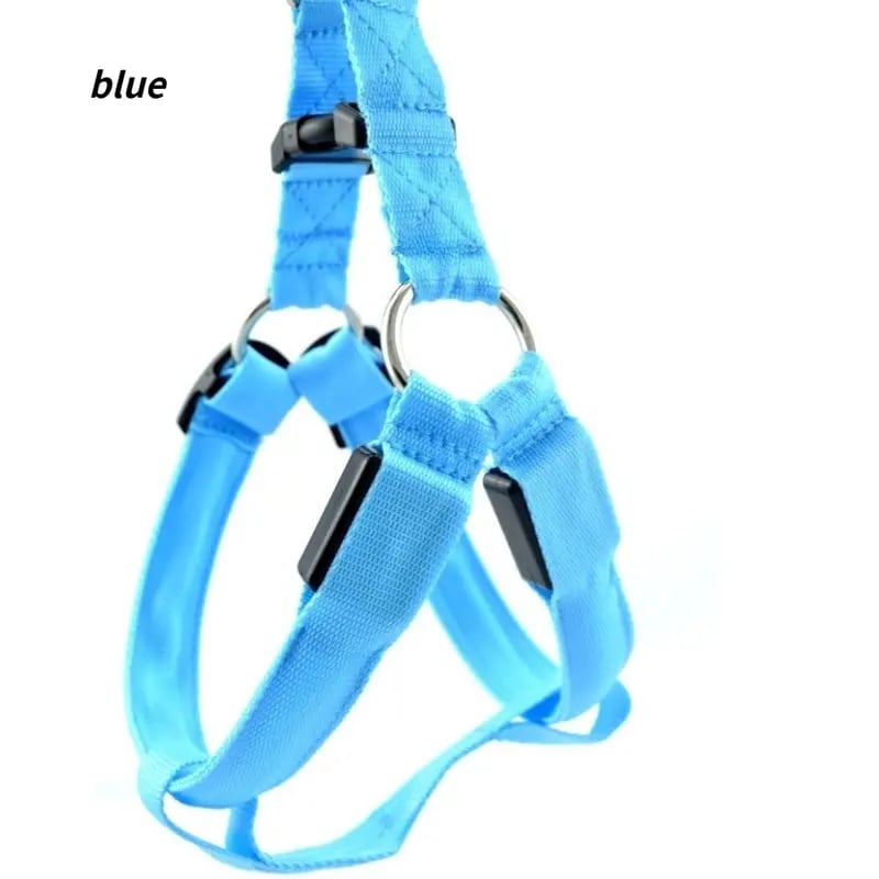 Fiber Optic LED Dog Harness
