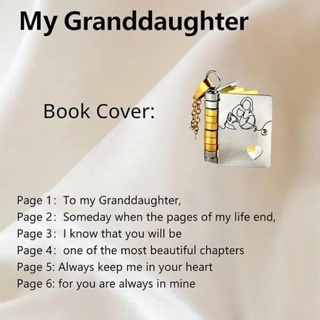 🔥HOT SALE🔥For Granddaughter and daughter - The Most Beautiful Chapter Book Necklace