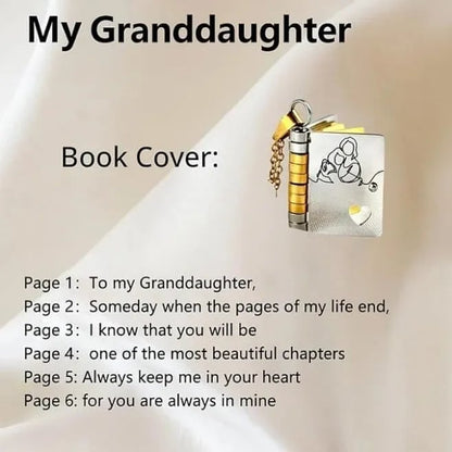 🔥HOT SALE🔥For Granddaughter and daughter - The Most Beautiful Chapter Book Necklace