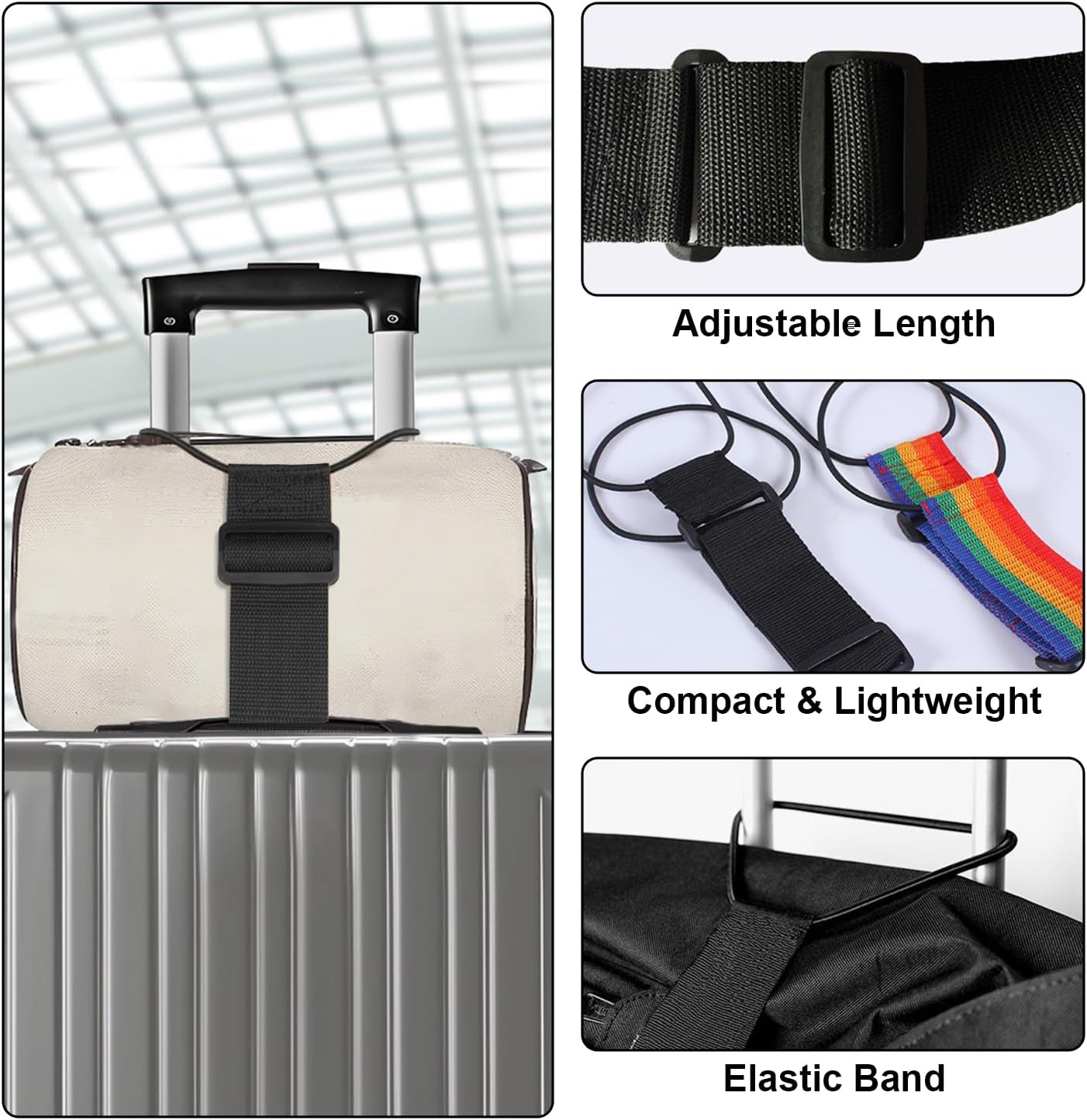 🔥Buy 2 Get 1 Free💥Multi Use Strong Adjustable Luggage Connector Straps