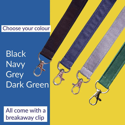 👩‍🏫NEW UPGRADED Plain Fabric Pen Lanyards