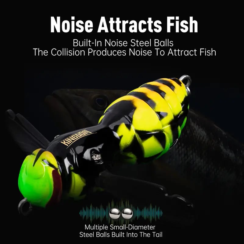 🔥  🐝 Bionic Wasp Topwater Lure That Triggers Explosive Strikes