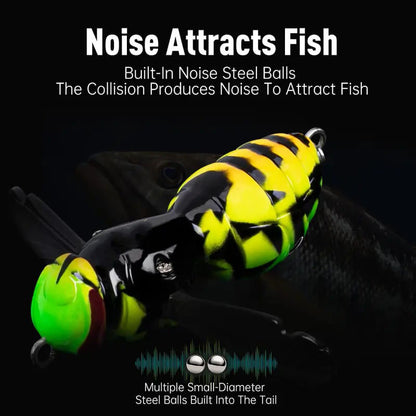 🔥  🐝 Bionic Wasp Topwater Lure That Triggers Explosive Strikes