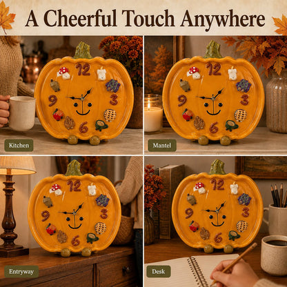 💥 LAST DAY 49% OFF 🎃 Interchangeable Magnetic Charm Pumpkin Clock