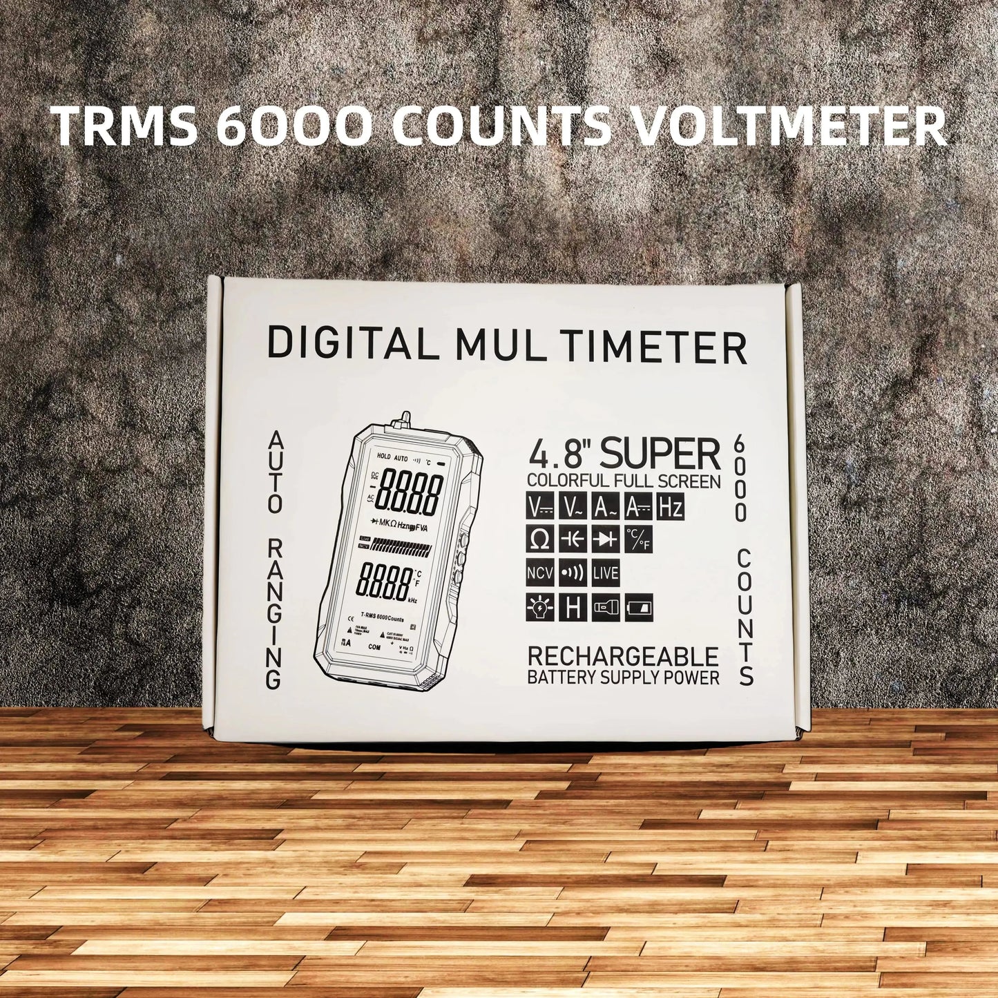 🔥Fully Automatic True RMS (TRMS) 6000 Count Digital Voltmeter
