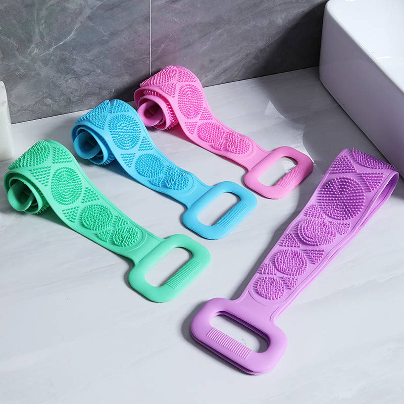 Silicone Bath Brush – Double-Sided Exfoliating Back Scrubber