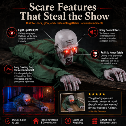 Halloween Horror Model Crawling Ghost