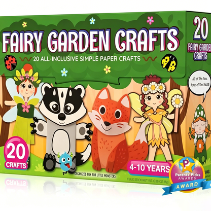 🎨❤️ 20 Princess & Unicorn Crafts in a Box – Fun Mess-Free DIY Kit for Kids Ages 3–8