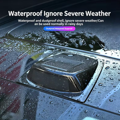 Car LiDAR Cover Light Solar Devil Eye Car Modification Decoration LED Roof Navigation Warning Flashing Light