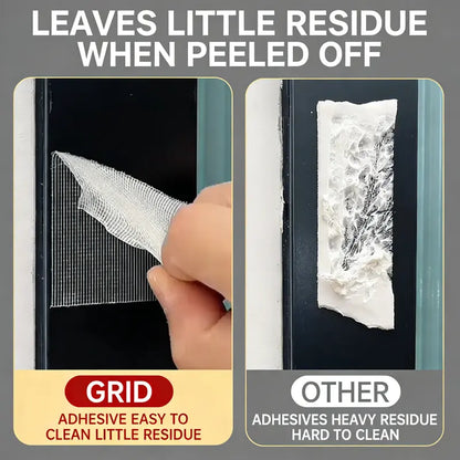 🔥 Heavy-Duty Double-Sided Grid Tape – Strong Hold, Easy Tear & Clean Removal